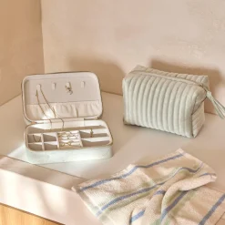 Lila Velvet Cosmetic Bag