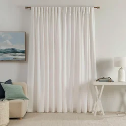 Linen Cotton Room Darkening Curtain Pair 180 x 250
