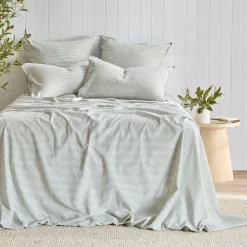 Linen Cotton Striped Sheet Set