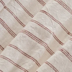 Linen Cotton Stripe Fitted Sheet
