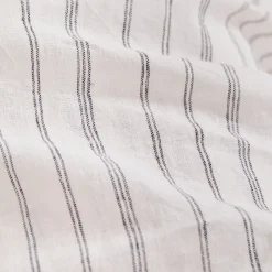 Linen Cotton Stripe Flat Sheet