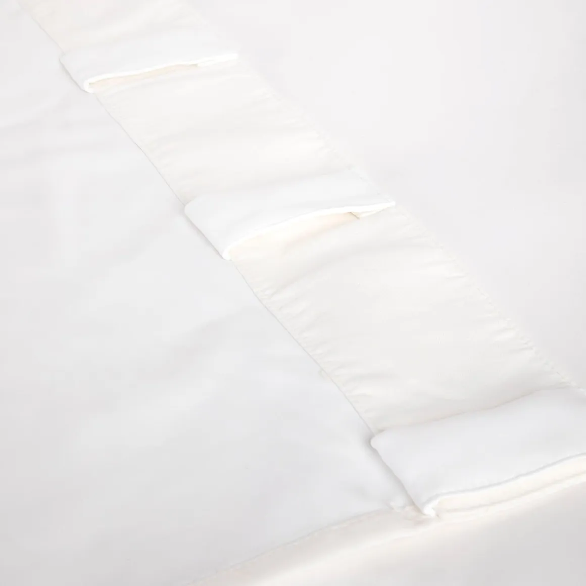 Linen Cotton White Room Darkening Curtain Set of 2