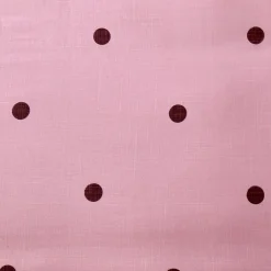 Louella Pink/Chocolate Polka Dot Quilt Cover Set