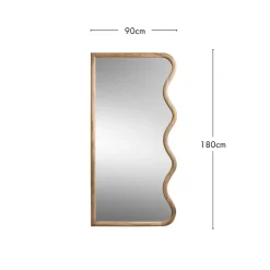 Louis Wavy Floor Mirror