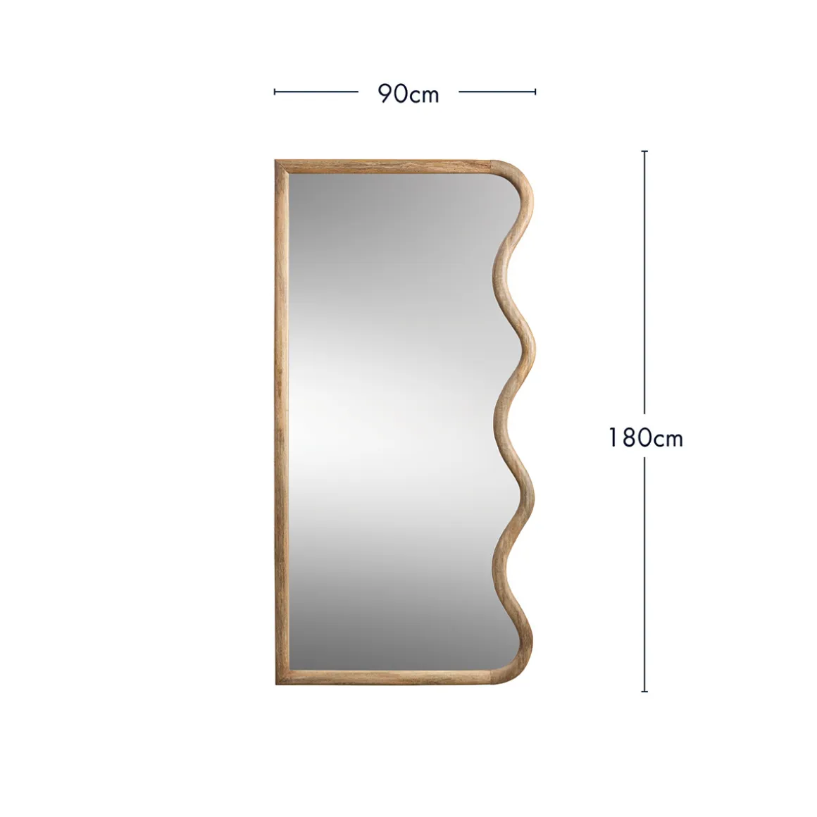 Louis Wavy Floor Mirror