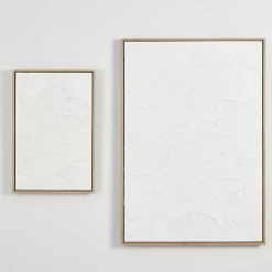 Lucia Shell Textured Small Framed Canvas Wall Art