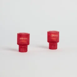 Lulu Red Tealight / Tapered Candle Holder