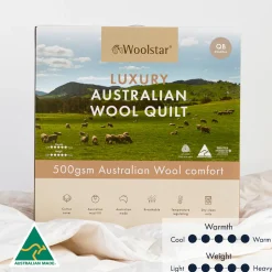 Luxury 500gsm Australian Wool Quilt