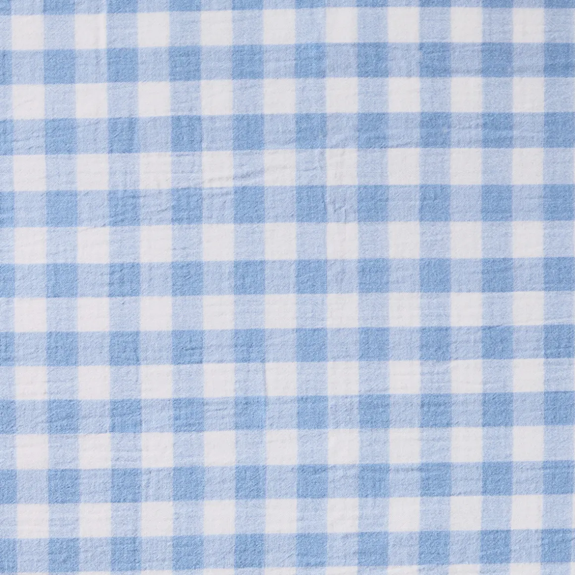 Maisie Reversible Light Blue Check Quilt Cover Set