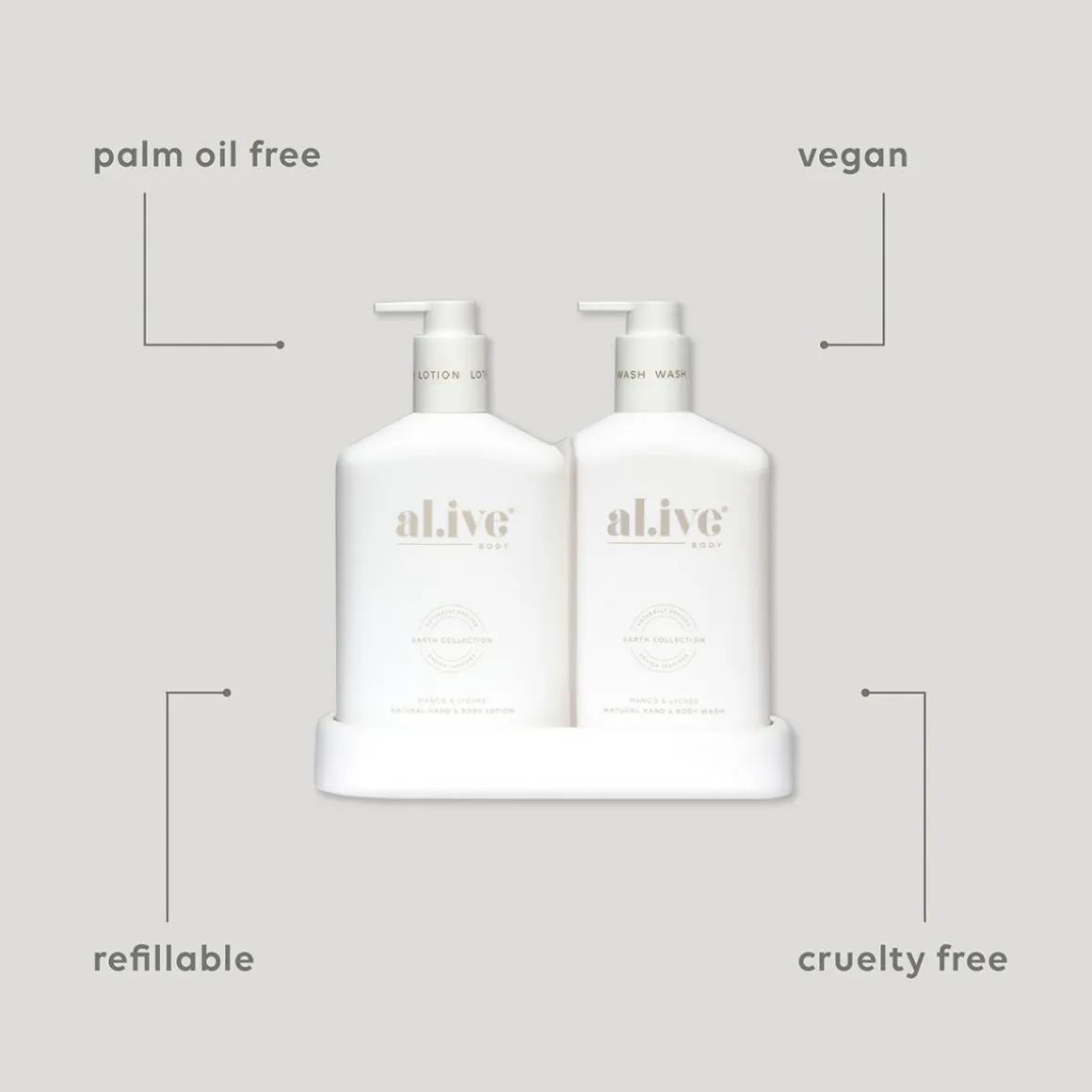 Mango & Lychee Body Wash & Lotion Duo