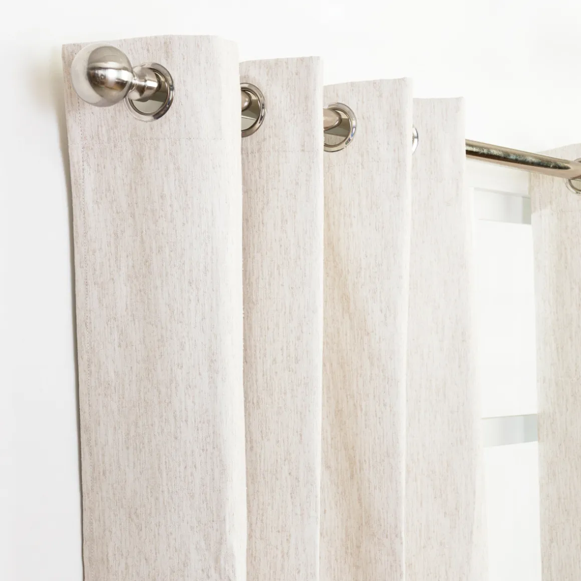 Marina Blockout Beige Curtain Set of 2