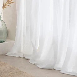 Marina Sheer White Curtain Set of 2