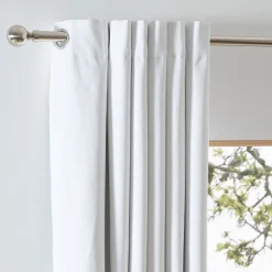 Marina White Blockout Curtain Pair 140 x 250cm