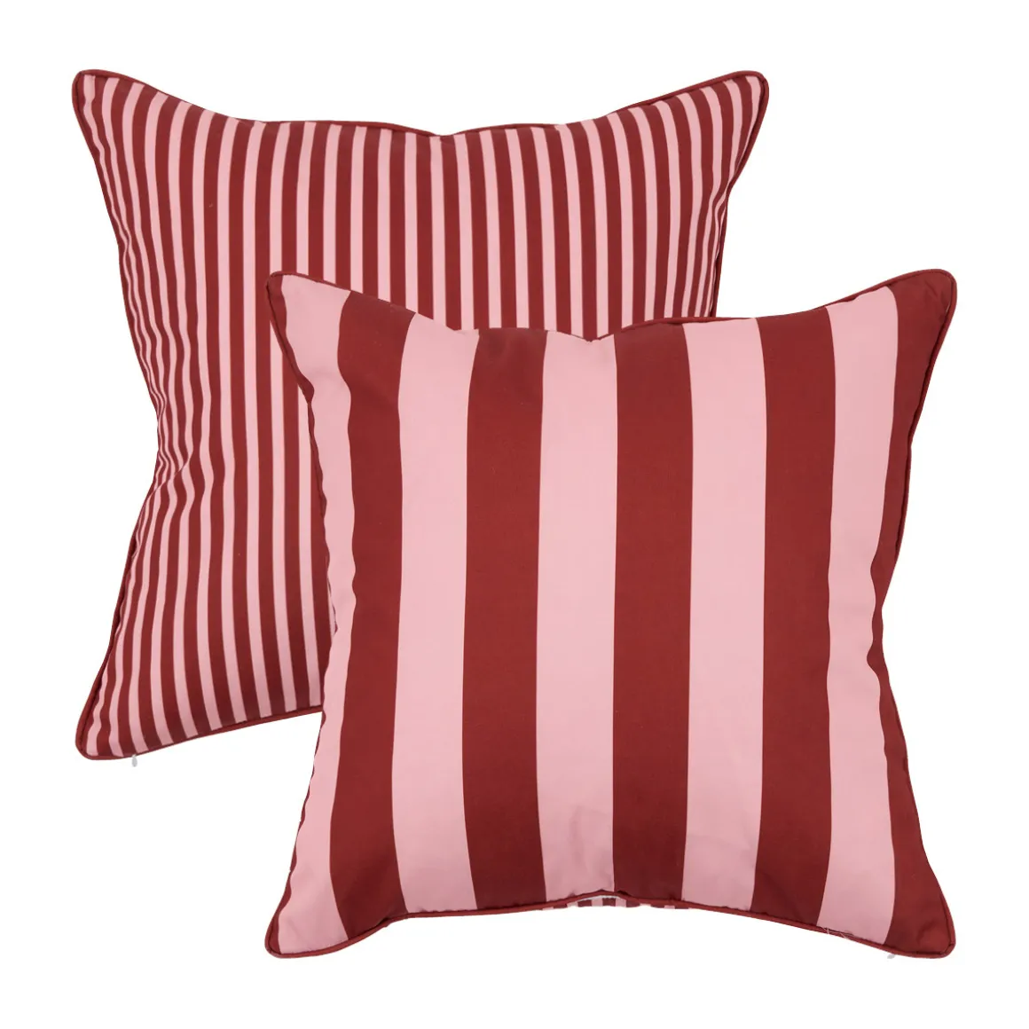 Maris Pink Stripe Reversible Outdoor Cushion