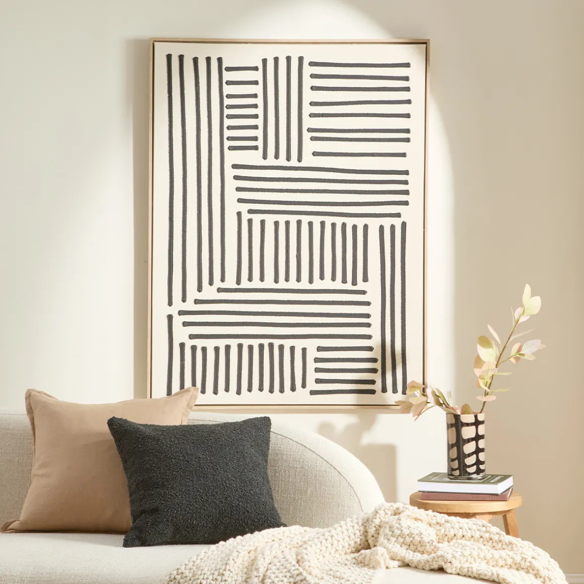 Maze Framed Canvas Wall Art
