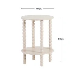 Mei 2 Tier Round Side Table