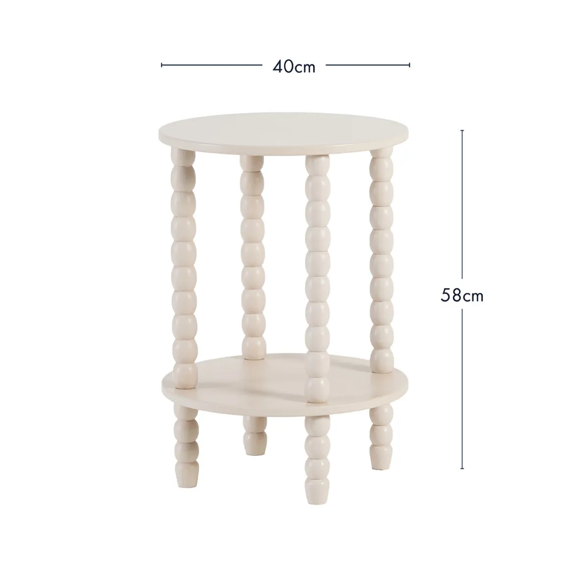 Mei 2 Tier Round Side Table