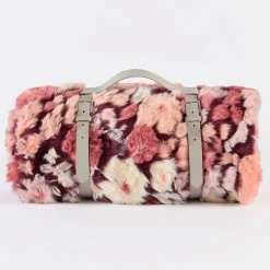 Mila Floral Faux Fur Jacquard Throw