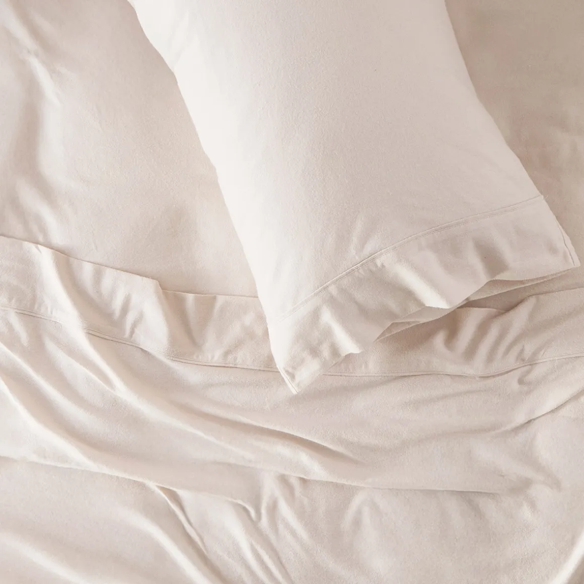 Natural Cotton Flannelette Sheet Set