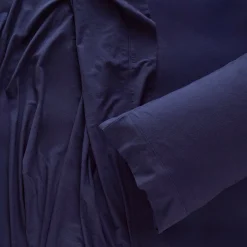 Navy Cotton Flannelette Sheet Set