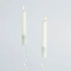 Opaline Candle Holder Set of 2