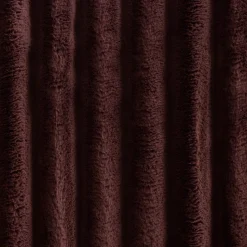 Oslo Chocolate Brown Faux Fur Ribbed Comforter Set