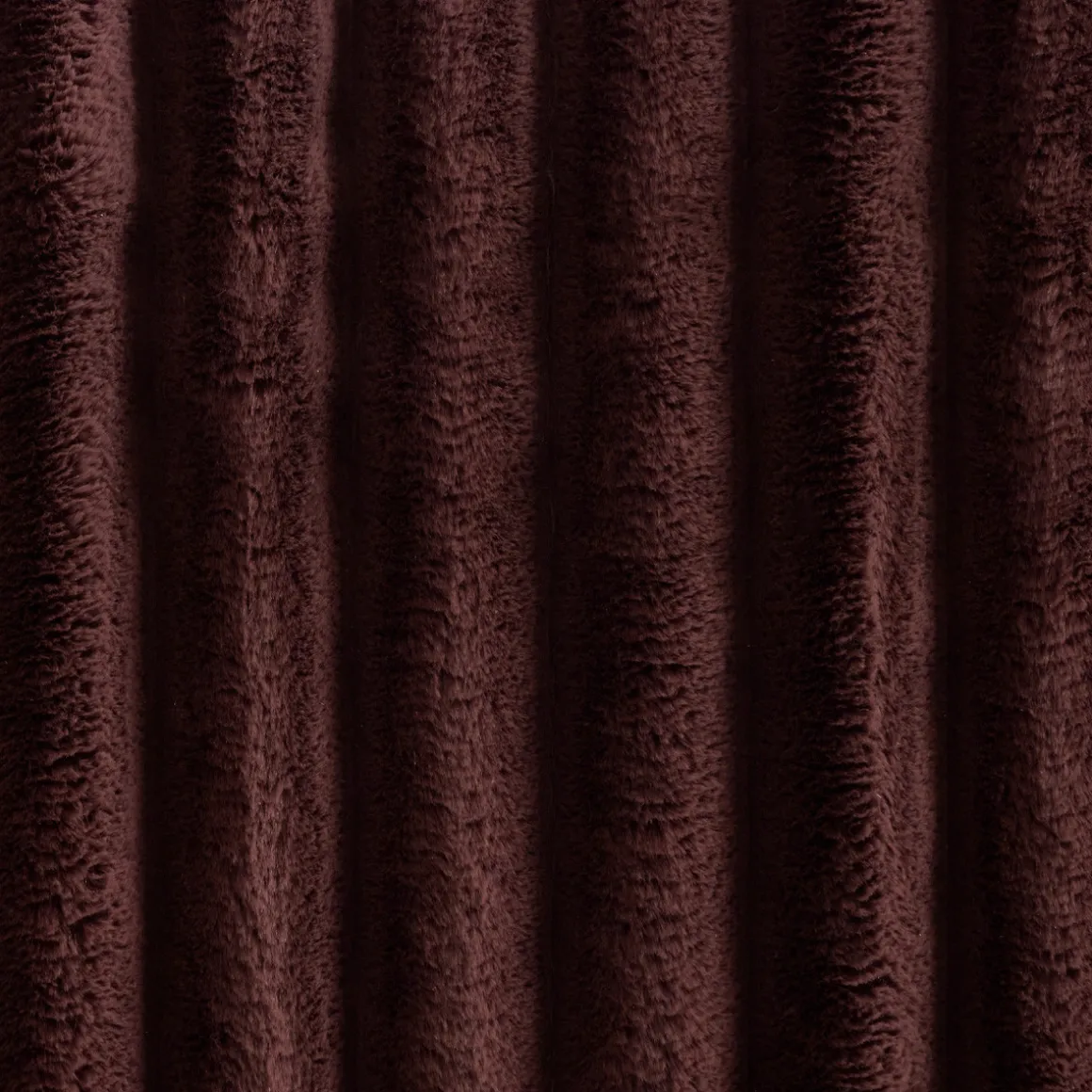 Oslo Chocolate Brown Faux Fur Ribbed Comforter Set