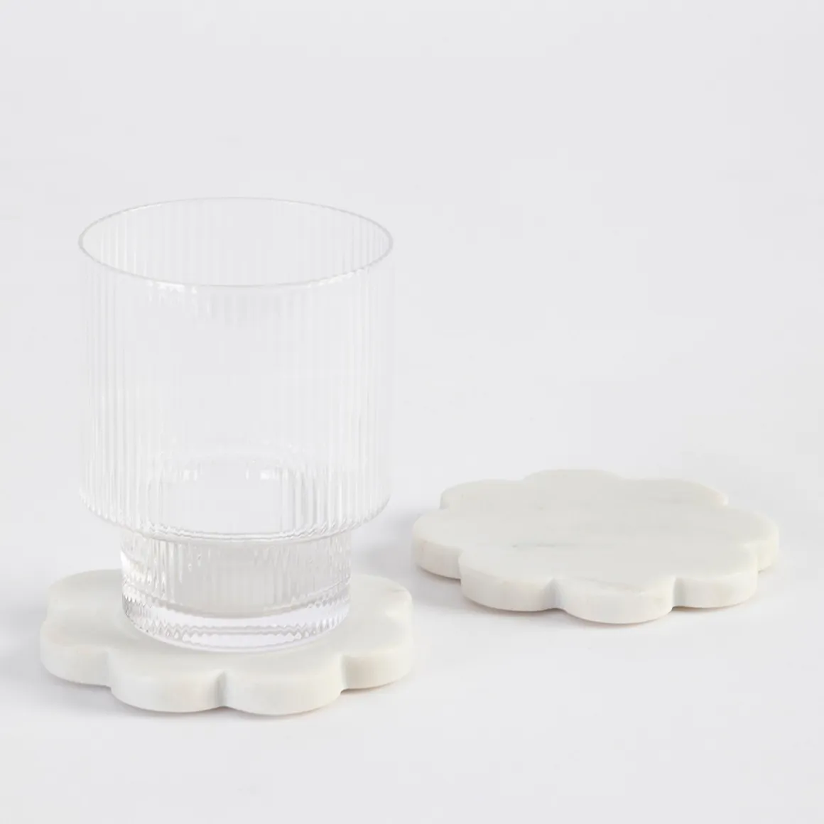 Petal Marble Coaster Set of 2