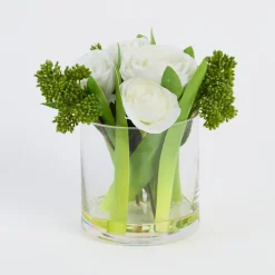 Pippa Artificial Ranunculus Bouquet in Vase