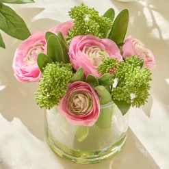 Pippa Artificial Ranunculus Bouquet in Vase