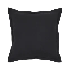 Sahara Linen Feather Black Cushion