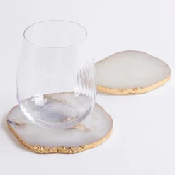 Salt Agate Coaster 2pk