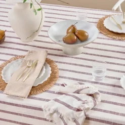 Sawyer Stripe Table Cloth