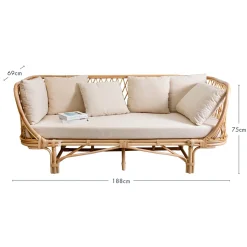 Tanah 3 Seater Rattan Daybed