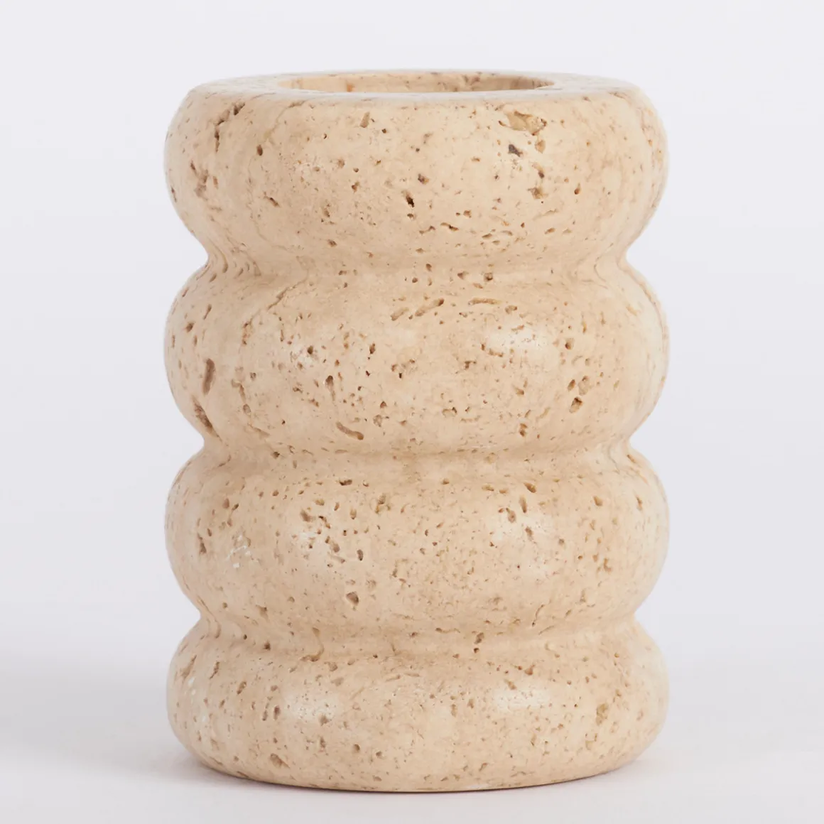 Travertine Candle Holder