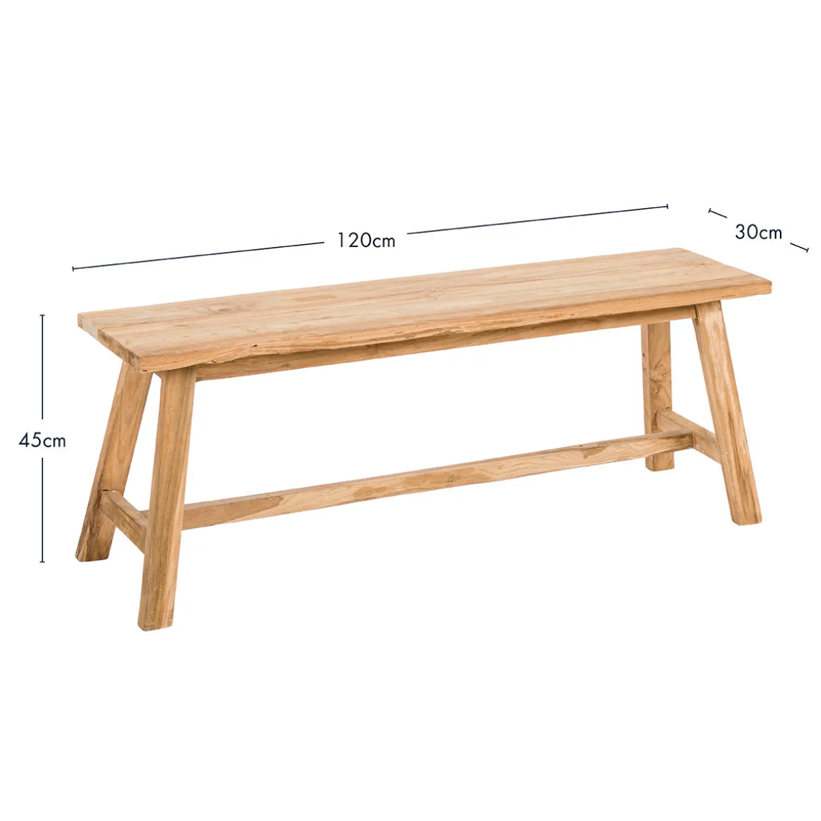 Ward Recycled Teak Bench