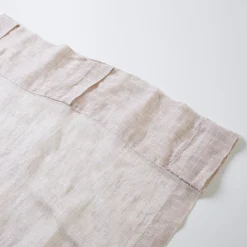 Washed Linen Natural Sheer Curtain Pair 140x250cm