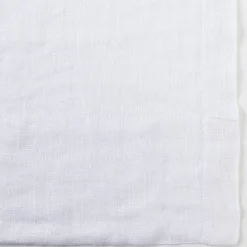 Washed Linen White Sheer Curtain Pair 180 x 250cm