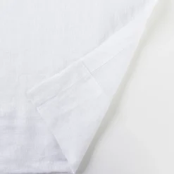 Washed Linen White Sheer Curtain Pair 180 x 250cm