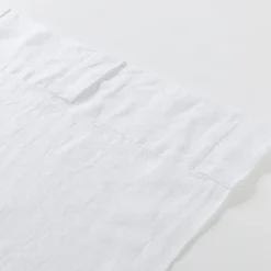 Washed Linen White Sheer Curtain Set of 2